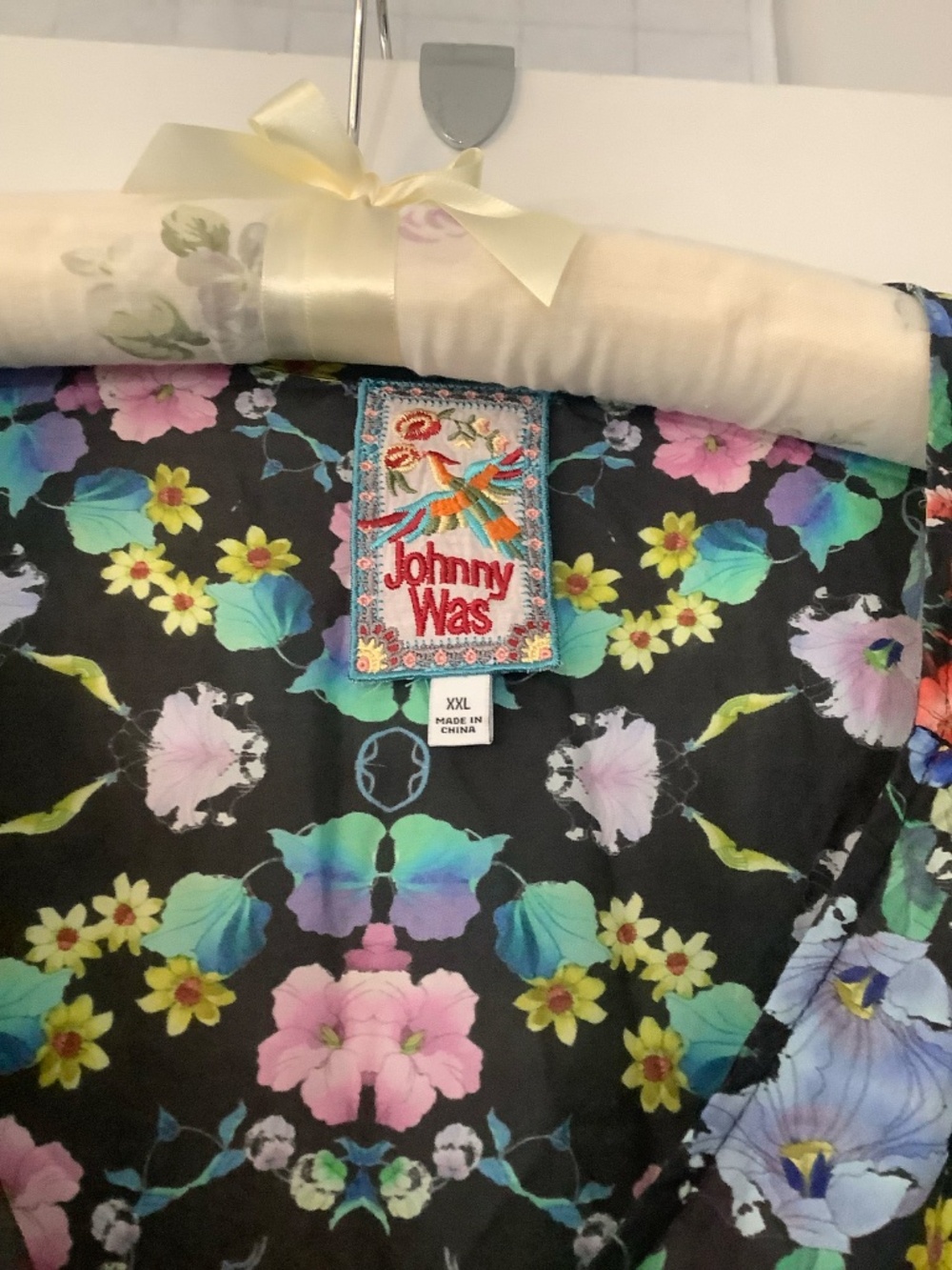 Johnny Was 100% silk XXL floral dress - Picture 6 of 8